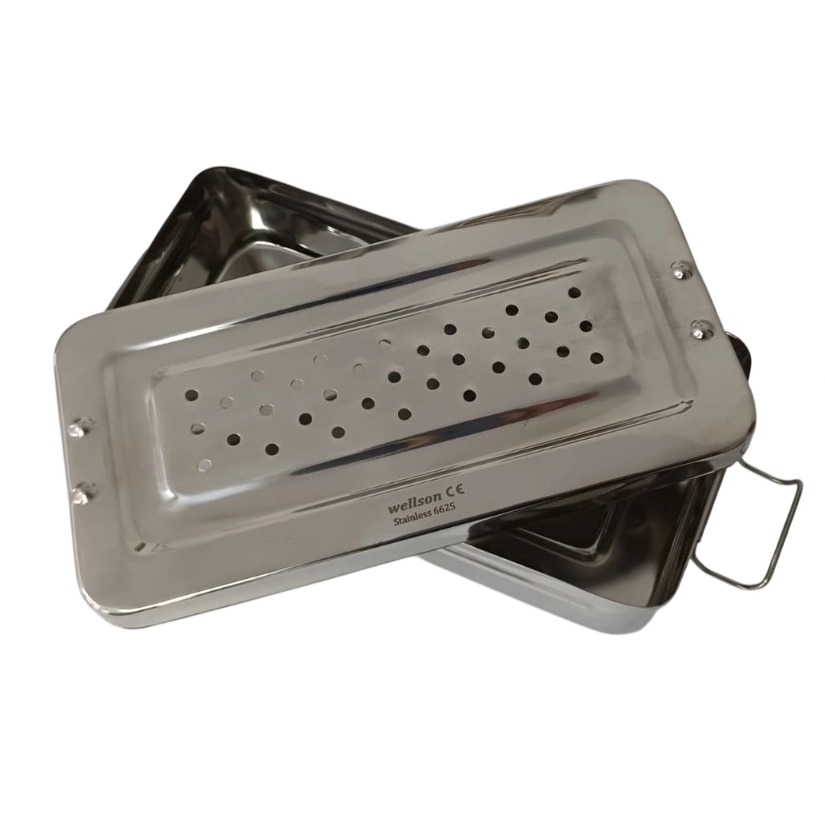 Sterlizasyon Kutusu (Delikli Kilitli) 25cm